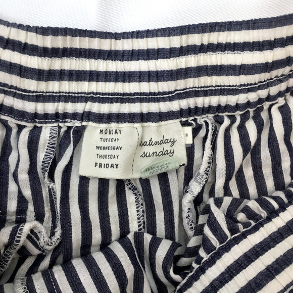 Anthropologie Saturday Sunday cotton stripe shorts - Picture 2 of 8